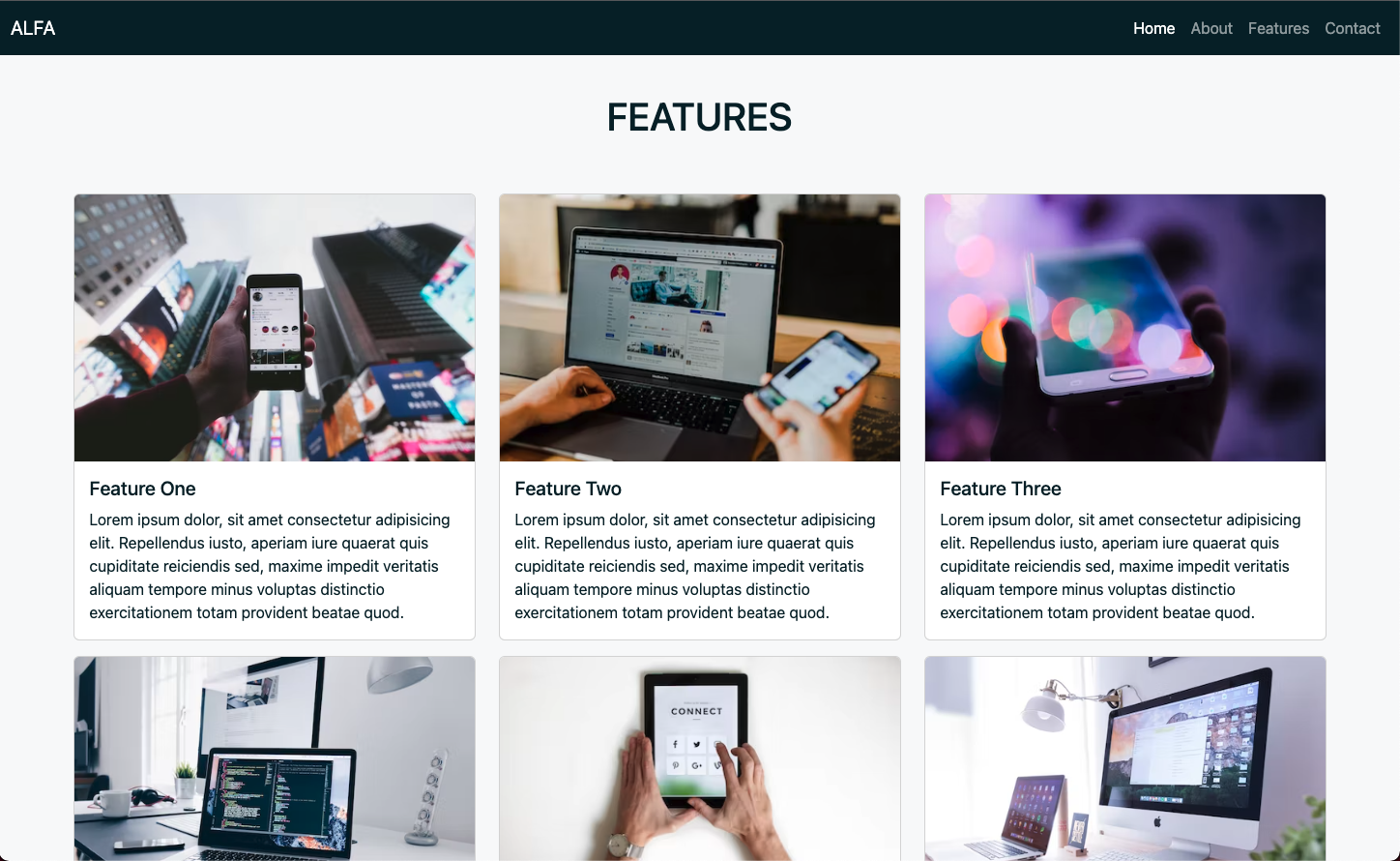 using bootstrap project